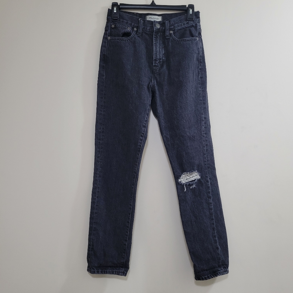 Madewell the perfect vintage jean in roxstone wash ripped knee edition 24